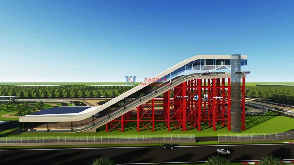 比亞迪賽車場驚現“風之翼”!又一座PTFE膜結構干拔沙坡頂棚拔地而起